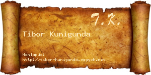 Tibor Kunigunda névjegykártya